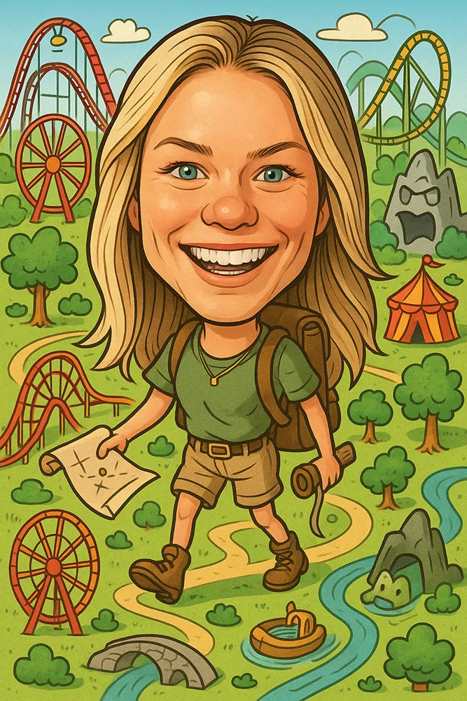 Big head cartoon caricature